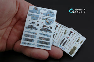 Quinta Studio QD48181 Su-27UB 3D-Printed coloured Interior on decal paper (for KittyHawk kit) 1/48 – Bild 4