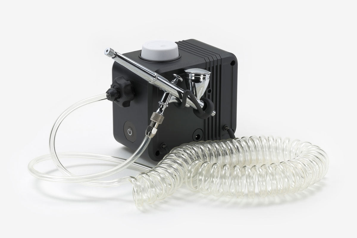 Tamiya 74563 SPRAY-WORK AIR COMPRESSOR ADV. W/Sparmax Airbrush Sx 0.3D – Bild 2