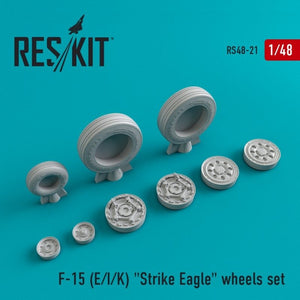 RESKIT RS48-0021 F-15 (E/I/K) &amp;quot;Strike Eagle&amp;quot; resin wheels 1/48