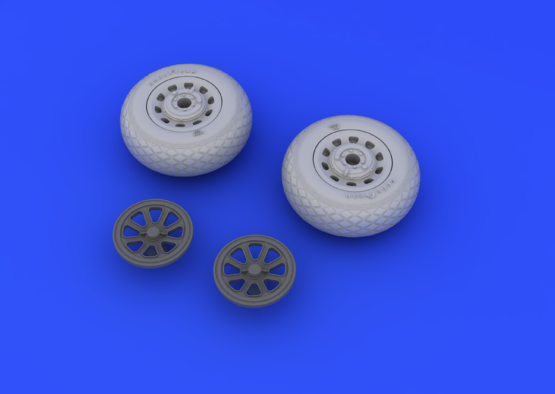 Eduard 648092 P-51 wheels 1/48 – imagen 3