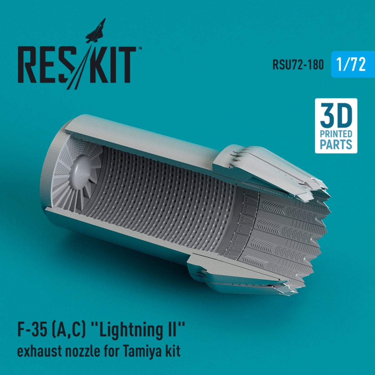 RESKIT RSU72-0180 F-35 (A,C) &amp;quot;LIGHTNING II&amp;quot; EXHAUST NOZZLE FOR TAMIYA KIT (3D PRINTED) 1/72 – Bild 2