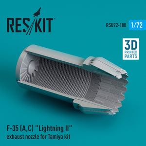 RESKIT RSU72-0180 F-35 (A,C) &amp;quot;LIGHTNING II&amp;quot; EXHAUST NOZZLE FOR TAMIYA KIT (3D PRINTED) 1/72 – Bild 2