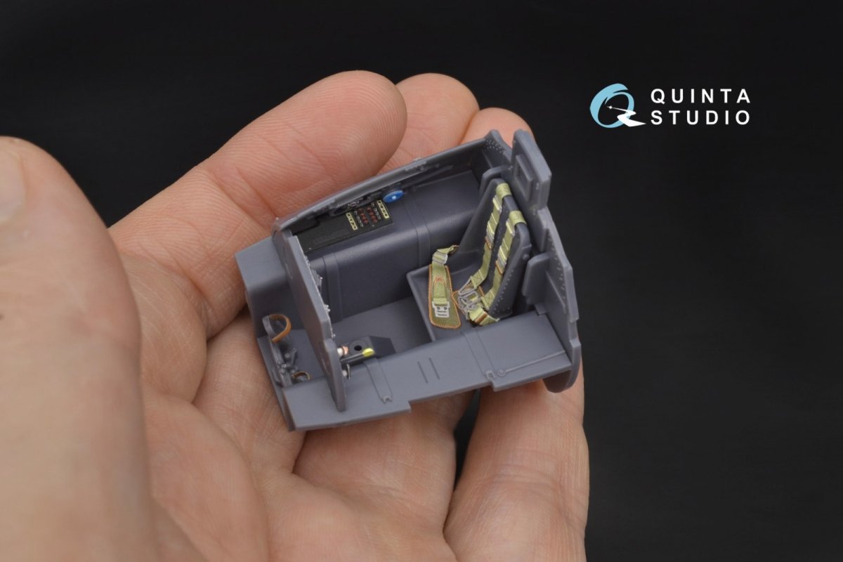 Quinta Studio QD32017 Me 163B 3D-Printed &amp;amp; coloured Interior on decal paper (for Meng kit) 1/32 – immagine 7