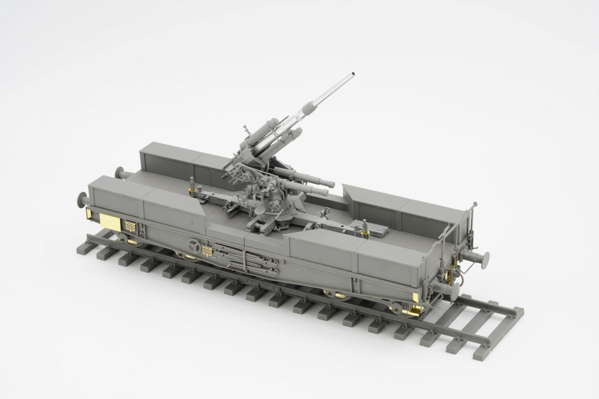 Border Model BT-044 German 88mm Gun Flak 36 w/SSys Wagon 1/35 – immagine 3