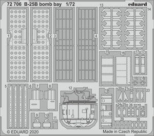 Eduard 72706 B-25B bomb bay 1/72 AIRFIX