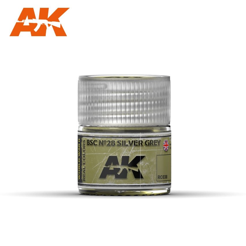 AK Interactive RC038 BSC Nº28 GRIS ARGENT 10 ml