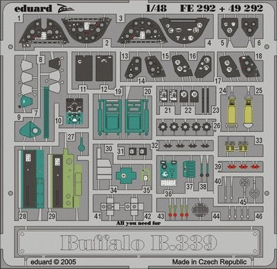 Eduard FE292 Buffalo Modèle 339 1/48 Tamiya