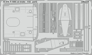 Eduard 32470 F-100C air brake TRUMPETER 1/32 – Bild 2