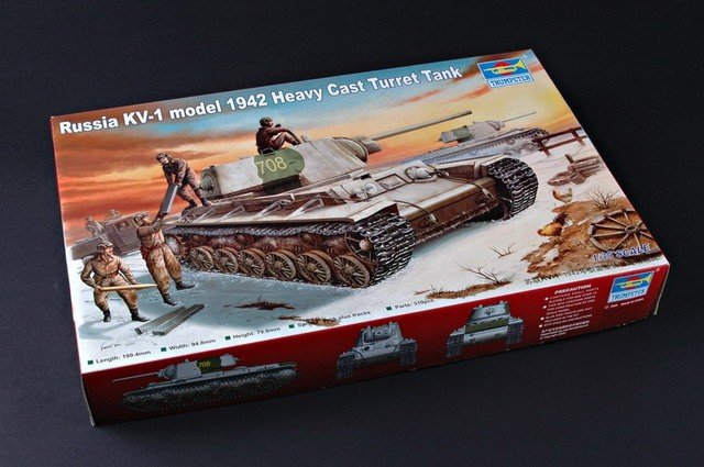 Trumpeter 00359 Russia KV-1 model 1942 Heavy Cast Turret Tank 1/35 – immagine 9