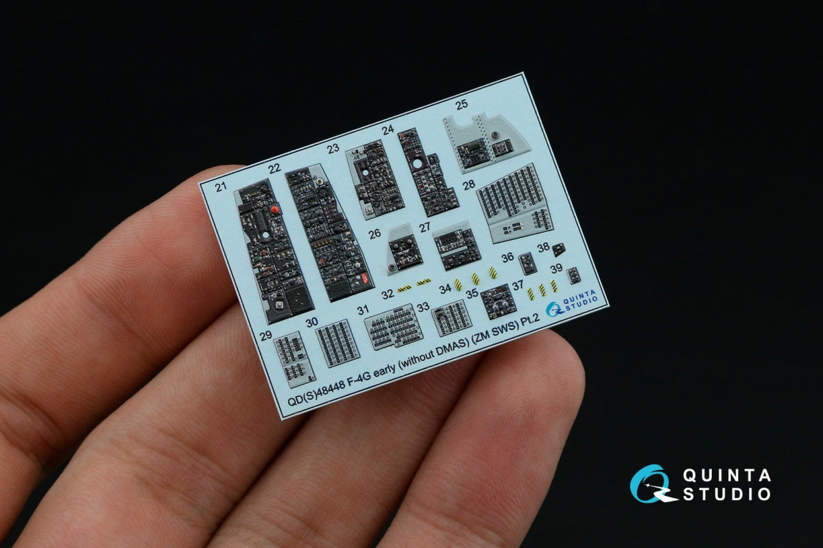 Quinta Studio QD+48448 F-4G early 3D-Printed &amp;amp; coloured Interior on decal paper (Zoukei Mura SWS) (with 3D-printed resin parts) 1/48 – imagen 5