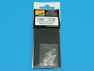 Aber 350L-18 Set of 9 pcs 203 mm barrels for San Francisco type 1/350 – immagine 5