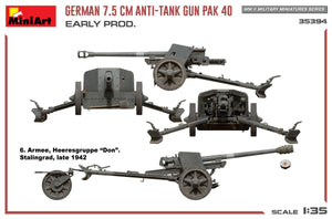 MiniArt 35394 GERMAN 7.5CM ANTI-TANK GUN PAK 40. EARLY PROD 1/35 – image 10