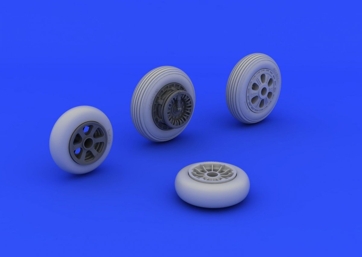 Eduard 648235 F-86F wheels 1/48 (HASEGAWA) – immagine 3