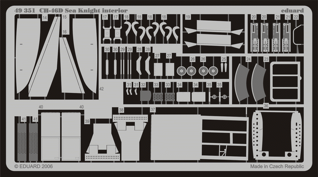 Eduard 49351 CH-46D interior ACADEMY 1/48 – immagine 2