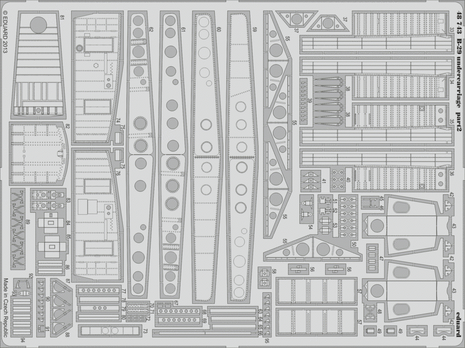 Eduard 48743 B-29 undercarriage 1/48 Revell – immagine 2