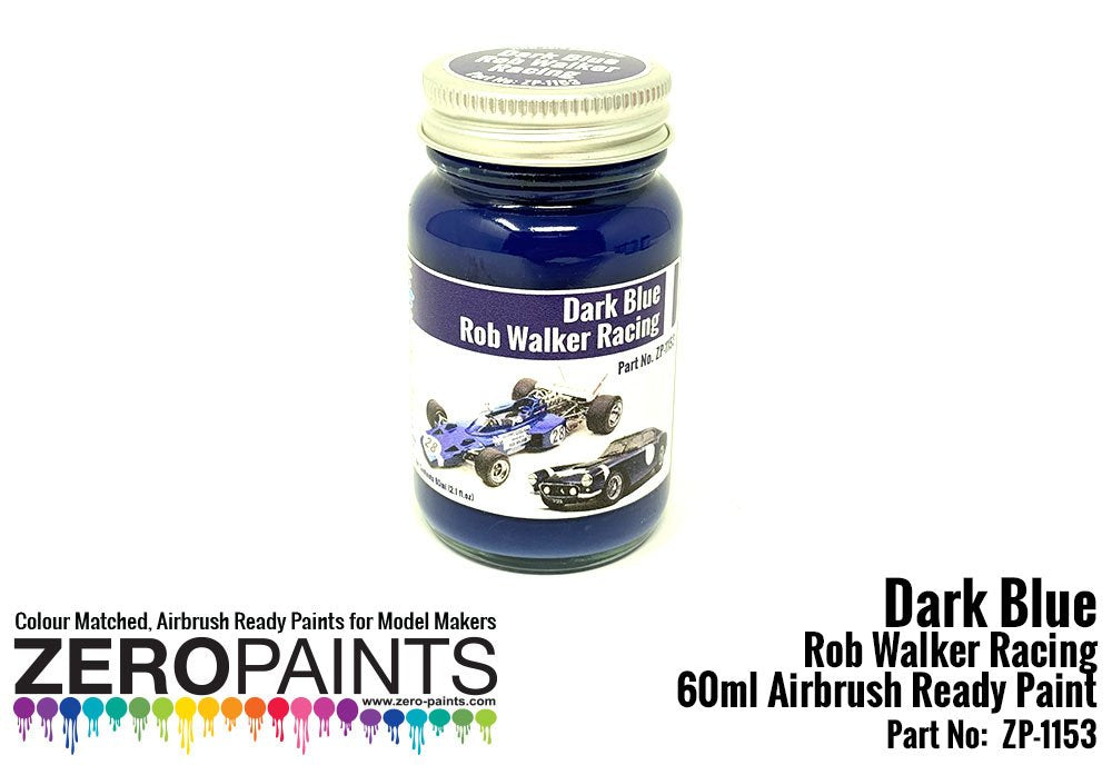 Zero Paints ZP-1153 Rob Walker Racing Dark Blue Paint 60ml – imagen 2