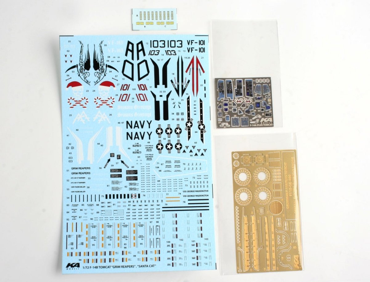 KA Models KP-72002A F-14A PLUS Tomcat &amp;quot;SantaCat&amp;quot; (ex Fujimi) 1/72 – Bild 14