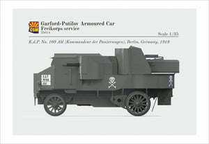 Copper State Models 35014 Garford-Putilov Armoured Car, Freikorps Service 1/35 – immagine 4