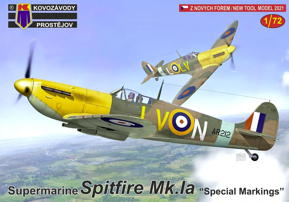 Kovozavody Prostejov KPM0276 Spitfire Mk.Ia "Marquages ​​spéciaux" 1/72