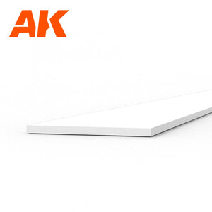 AK Interactive AK6506 STRIPS 0.30 X 5.00 X 350MM – STYRENE STRIP – (10 UNITS) – immagine 2