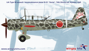 Wingsy Kits D5-05 IJA Type 99 assault/recon. plane Ki-51 “Sonia” 1/48 – Bild 18
