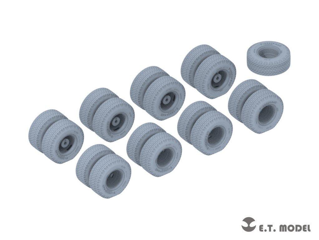 Roues affaissées pour semi-remorque de matériel lourd ET Model P35-119 US M747 (Kit Meng 1/35)  – image 3