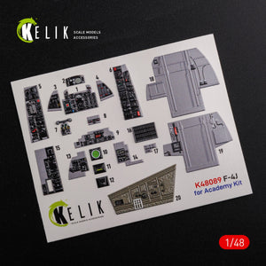 KELIK K48089 F-4J &amp;quot;Phantom II&amp;quot; interior 3D decals for Academy kit 1/48 – image 2
