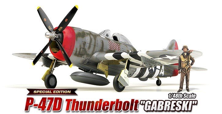 Academy 12222 P-47D Thunderbolt (GABRESKI)1/48 – zdjęcie 2