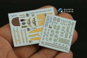 Quinta Studio QD48235 Pfalz D.IIIa 3D-Printed &amp;amp; coloured Interior on decal paper (Eduard) 1/48 – immagine 6