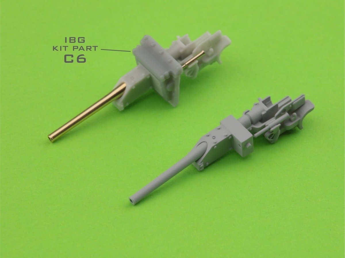 Master GM-72-015 Typ 95 Ha-Go - lufa działa 37 mm Typ 94 z mocowaniem żywicznym (do modelu IBG) 1/72 – Bild 3