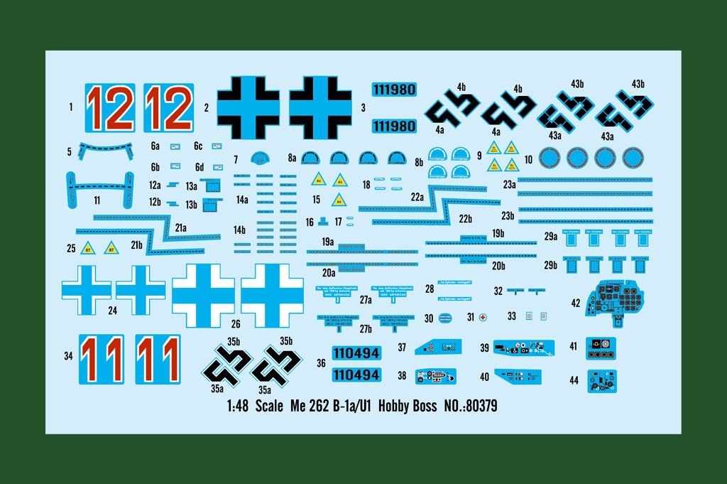Hobby Boss 80379 Messerschmitt Me 262B-1a/U1 – immagine 4