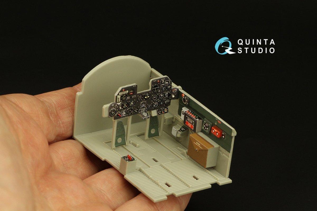 Quinta Studio QD32136 P-47D Razorback 3D-Printed &amp;amp; coloured Interior on decal paper (Trumpeter) 1/32 – immagine 8