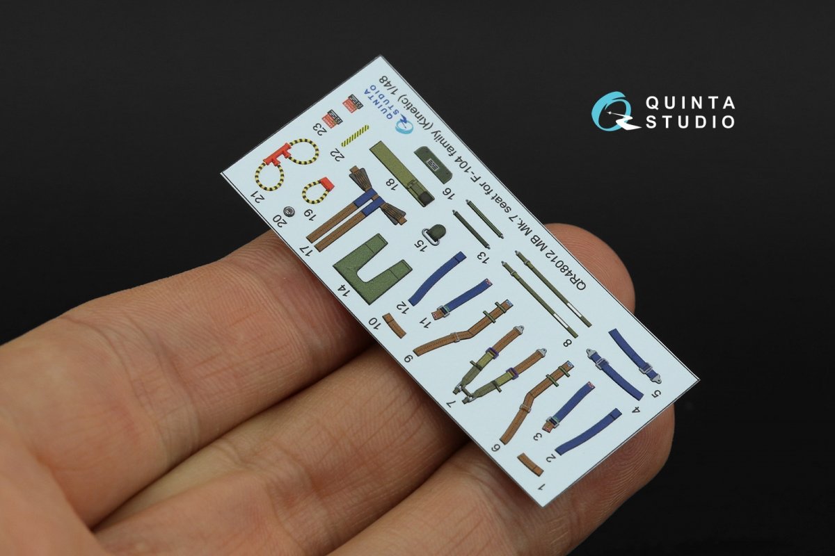 Quinta Studio QR48012 MB Mk.7 seat for F-104 family (Kinetic) 1/48 – immagine 5
