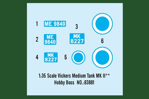 Hobby Boss 83881 Vickers Medium Tank MK II** 1/35 – Bild 3