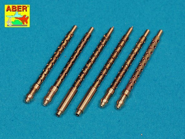 Aber A32108 Ensemble de 6 canons Browning M2 US cal .50 (12,7 mm) tournés pour P-51 Mustang (1/32)