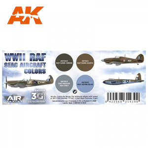AK Interactive AK11727 WWII RAF SEAC AIRCRAFT COLORS 4x17 ml – zdjęcie 2