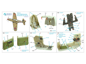 Quinta Studio QD32216 P-39Q/N Airacobra 3D-Printed coloured Interior on decal paper (KittyHawk) 1/32 – imagen 2
