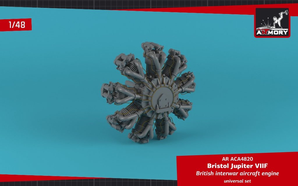 Armory Models ACA4820 Bristol Jupiter VII aircraft engine 1/48 – imagen 2
