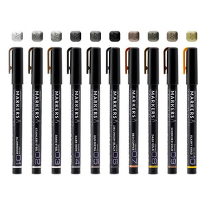 Gaahleri 42328 Metallic Series Marker Set - 10 Colors
