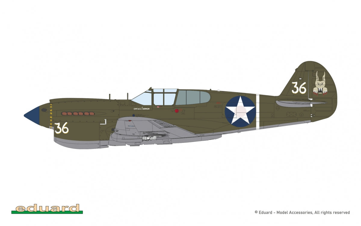 Eduard 11185 Pacific Star P-40E Warhawk - The Limited Edition 1/48 – immagine 8