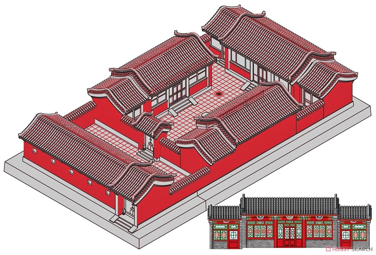 Trumpeter 09001 Beijing Siheyuan (Courtyard House) 1/100 – immagine 2