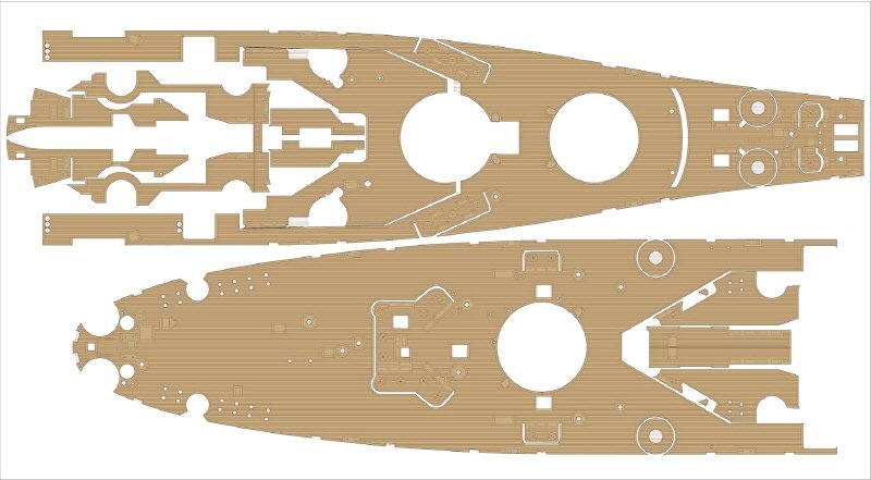 Pontos 37026FN USS BB-63 Missouri 1945 Advanced Detail Up Set (Teak tone stained wooden deck) 1/350 – immagine 15