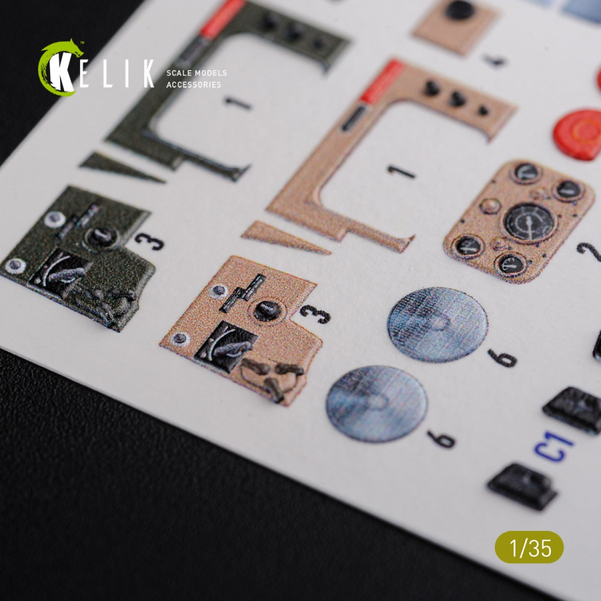 KELIK K35028 HMMWV M1097 3D Decal for ICM kit 1/35 – Bild 5