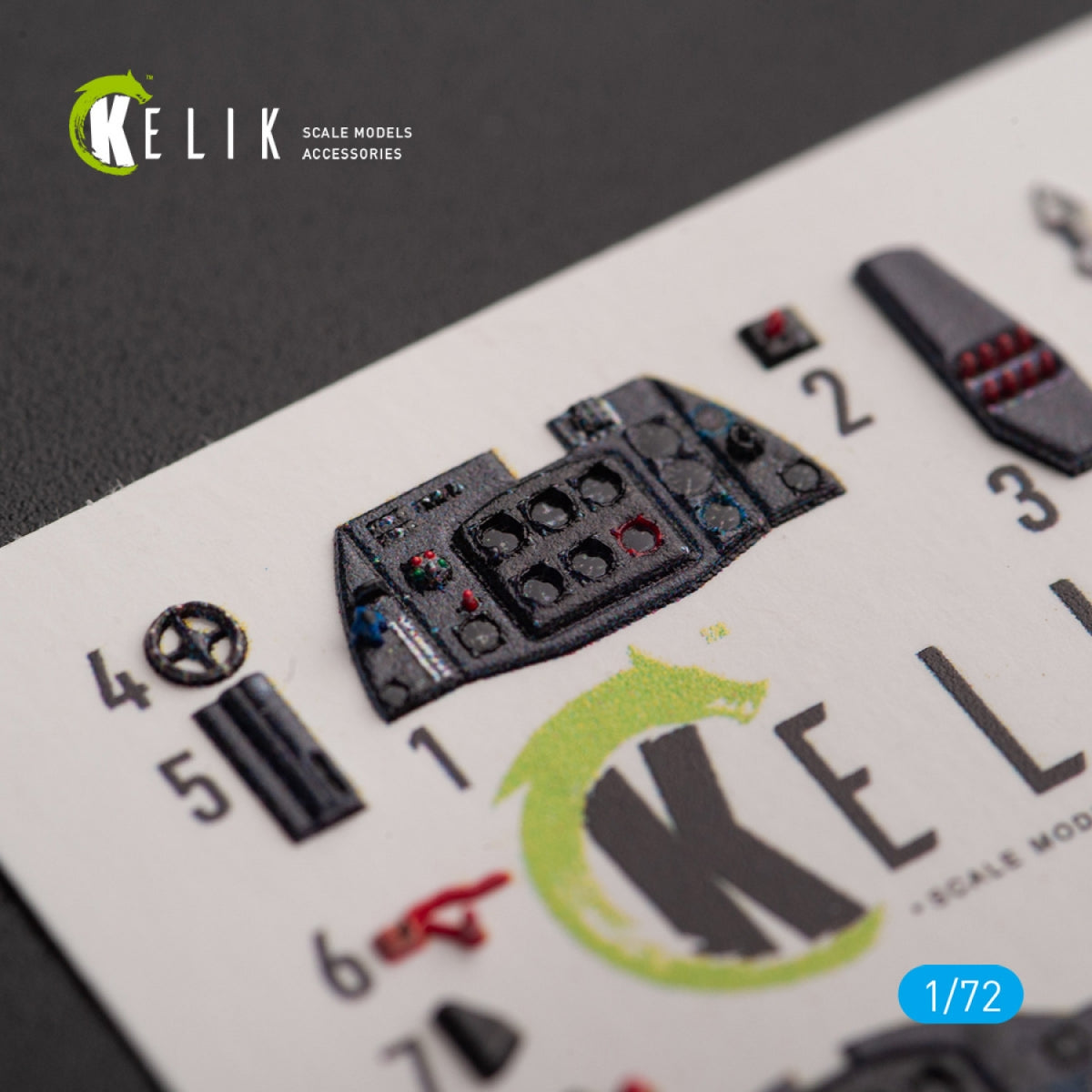 KELIK K72145 Me 163 B/S Komet - interior 3D decals for Hobby 2000/Academy kit 1/72 – image 2