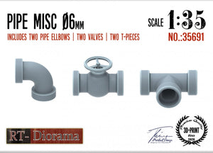 RT-Diorama 35691 Pipe Misc. 6mm 1/35 – immagine 2