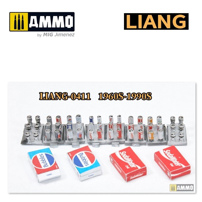Liang 0412 3D-Print Model Soda Cans + Cardboard Boxes 2000s-2020s 1/35 – image 4
