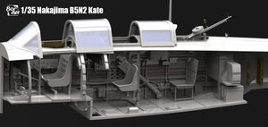 Border Model BF-005 Nakajima B5N2 Type 97 Carrier Attack Bomber &amp;quot;Kate&amp;quot; w/ Full interior 1/35 – immagine 13