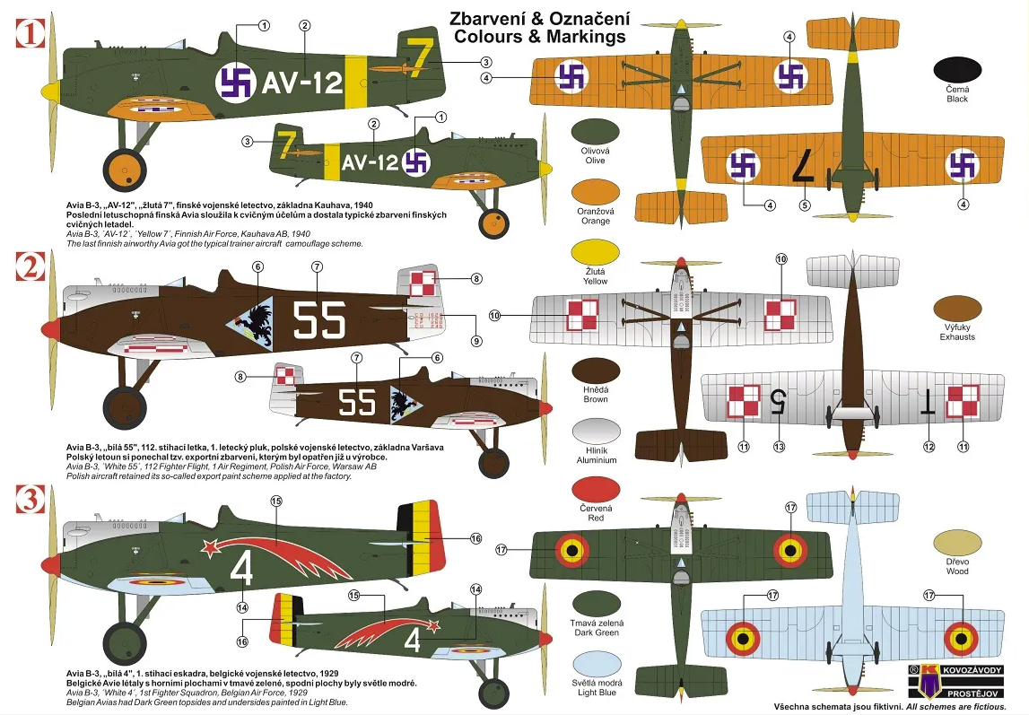 Kovozavody Prostejov KPM0343 Avia B-3 „International“ 1/72 – immagine 2