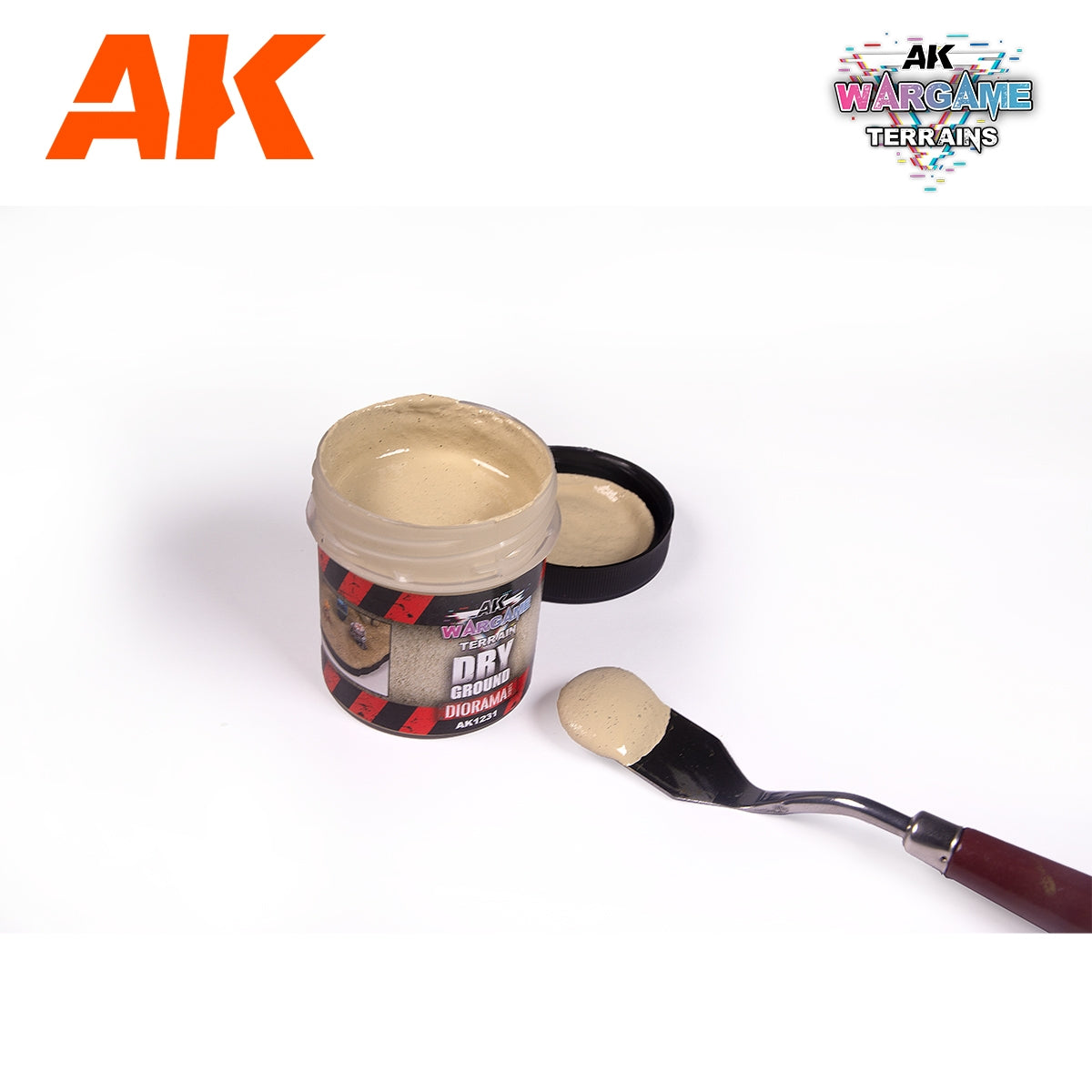 AK Interactive AK1231 DRY GROUND – WARGAME TERRAINS 100ML