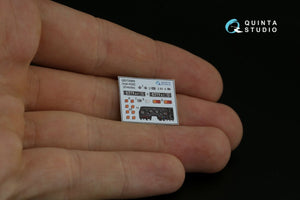 Quinta Studio QD72069 Ural-4320 3D-Printed &amp;amp; coloured Interior on decal paper (Zvezda) 1/72 – immagine 5
